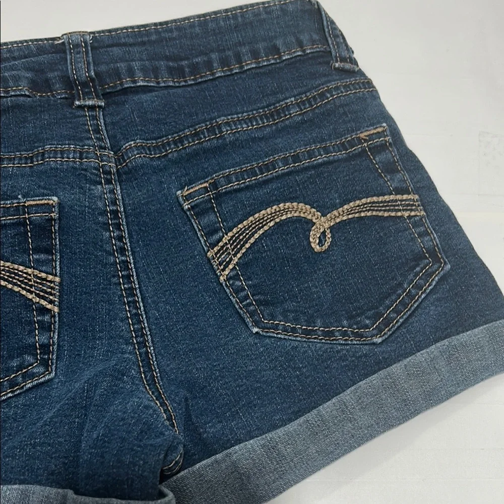 Justice Blue Denim girls shorts size 10 GUC